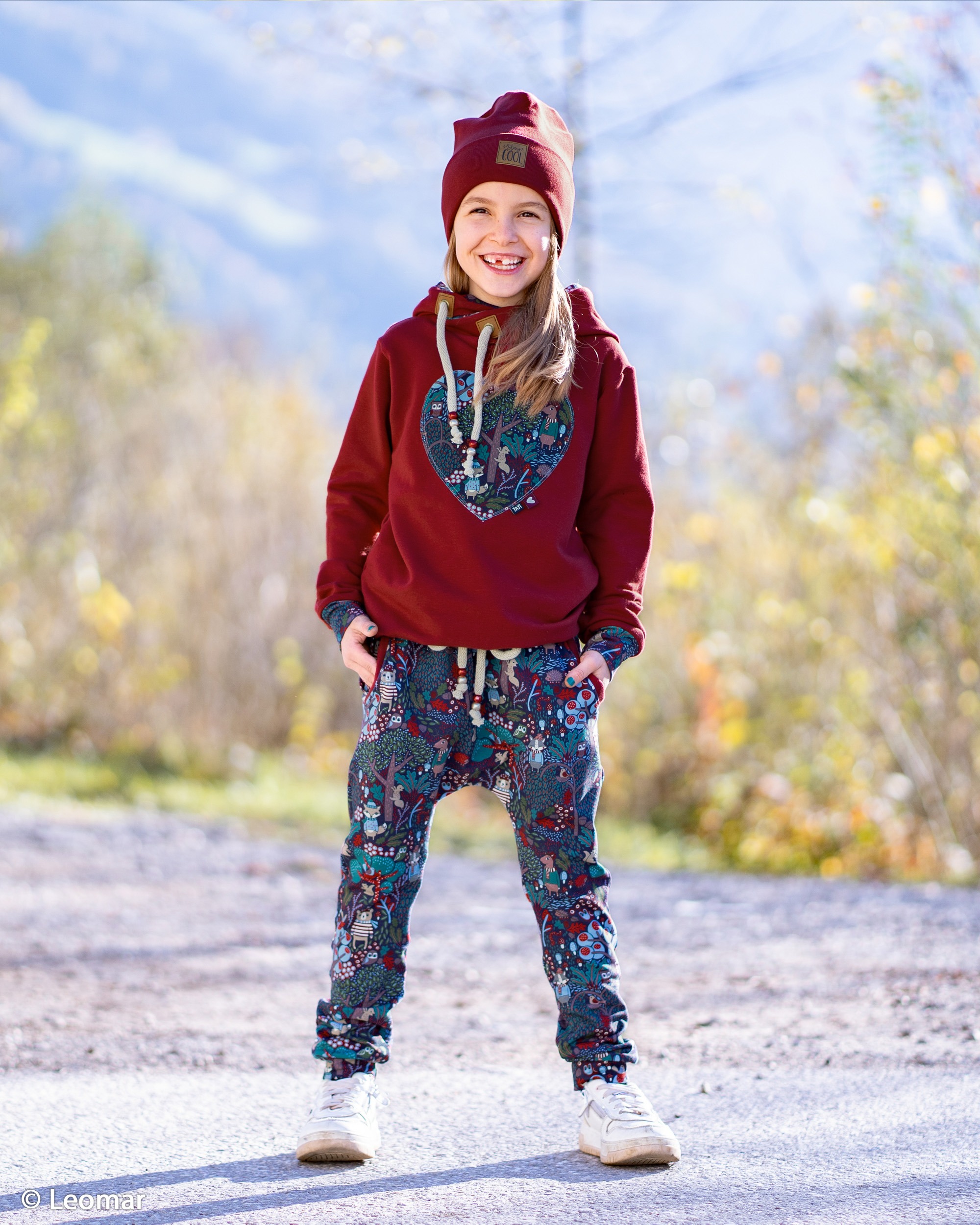 French Terry In the woods bienvenido colorido