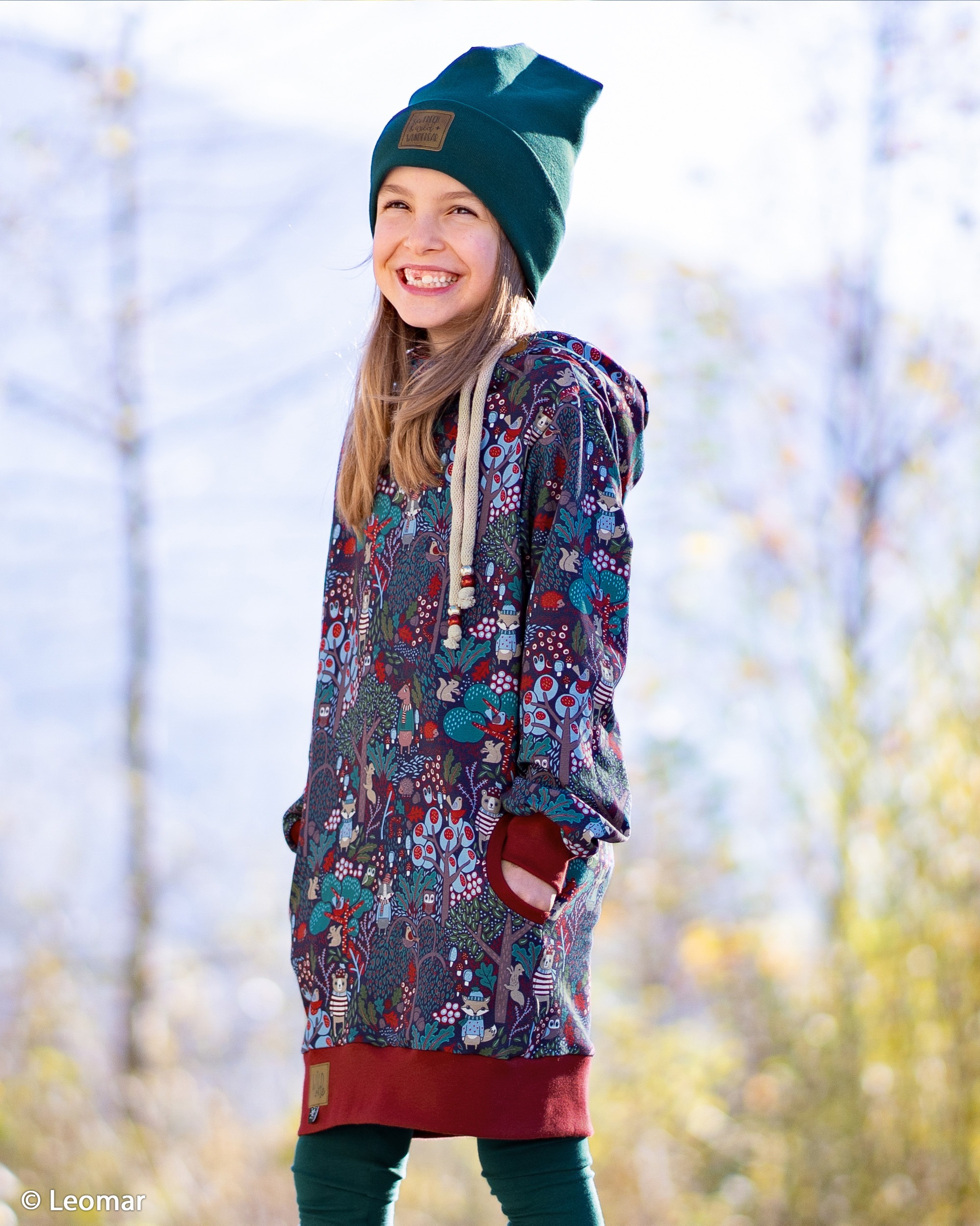 French Terry In the woods bienvenido colorido