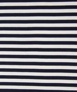 French Terry gestreift navy