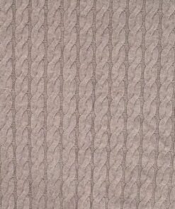 Zopf Strick Taupe melange