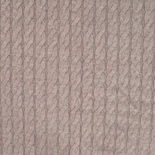 Zopf Strick Taupe melange