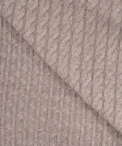 Zopf Strick Taupe melange