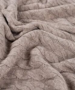 Zopf Strick Taupe melange