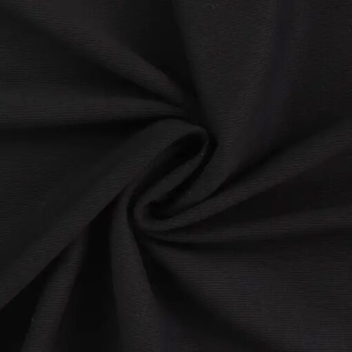 Bündchen Rib schwarz