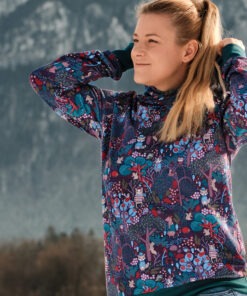 French Terry In the woods bienvenido colorido