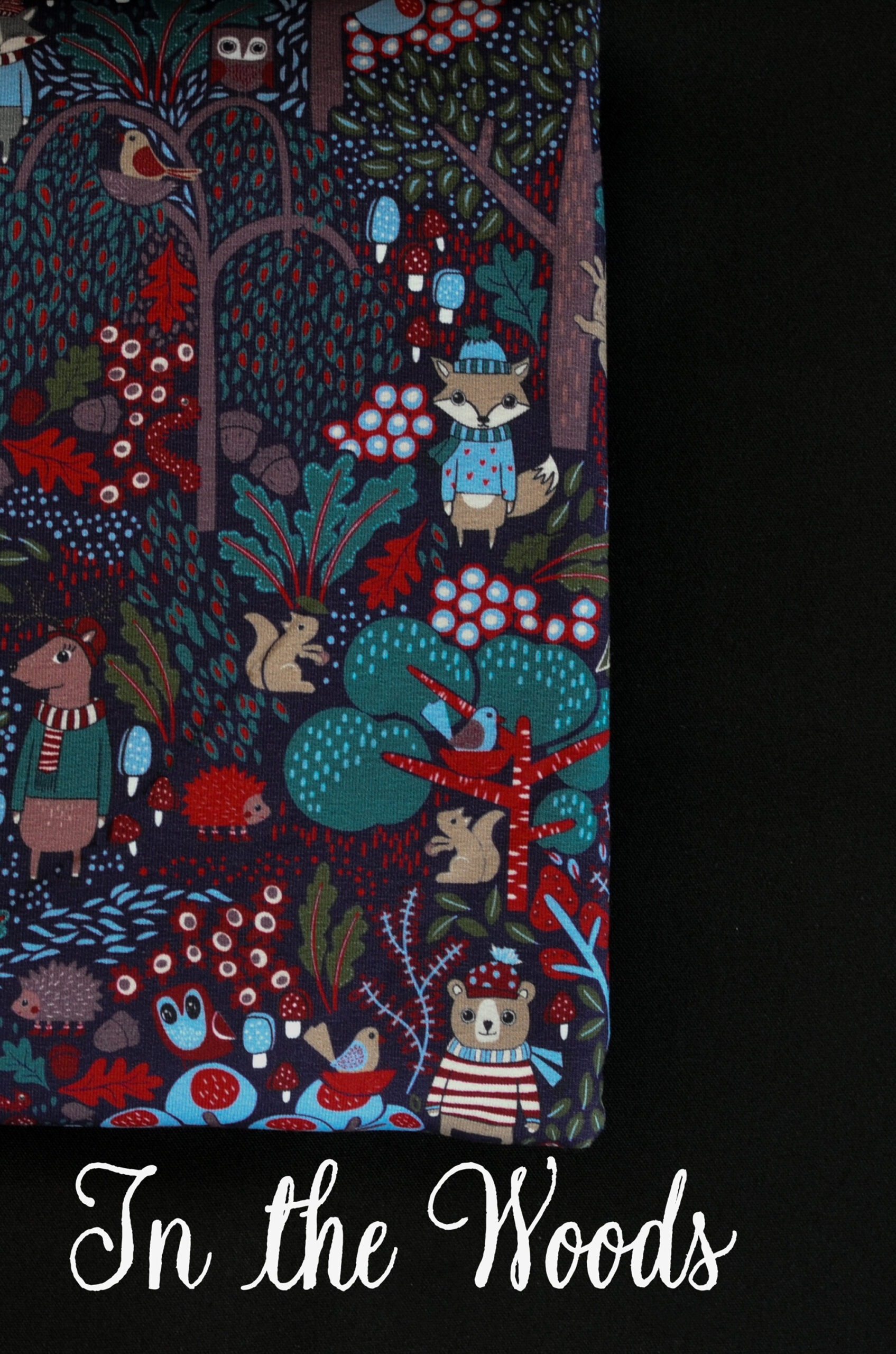 French Terry In the woods bienvenido colorido