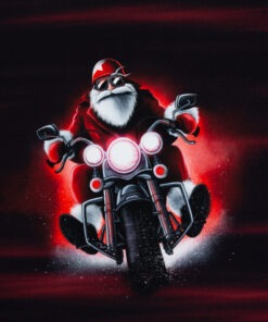 Panel French Terry Weihnachtsmann Rot by Thorsten Berger