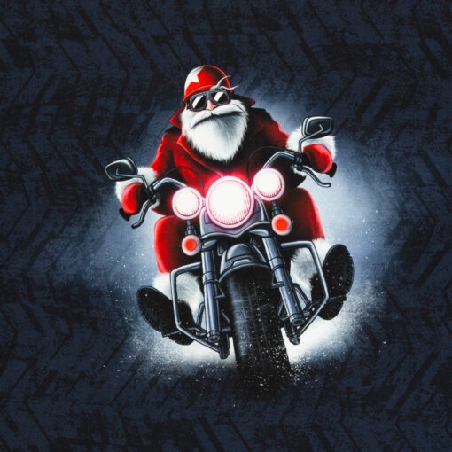 Panel French Terry Weihnachtsmann by Thorsten Berger