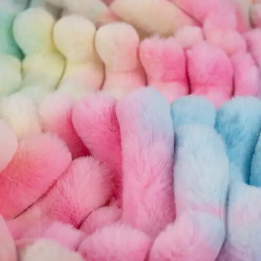 Kuschel Fleece Pink Yellow