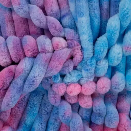 Kuschel Fleece Pink Blue