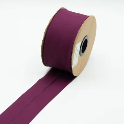 Popeline Schrägband Bordeaux