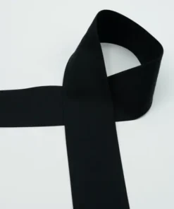 Popeline Schrägband Schwarz 60mm