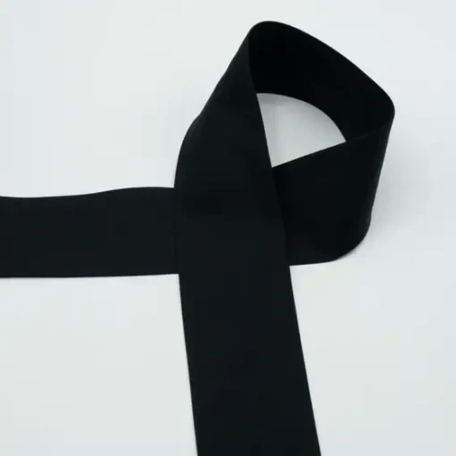Popeline Schrägband Schwarz 60mm