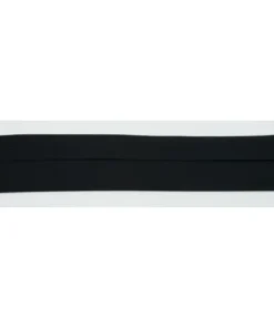 Popeline Schrägband Schwarz 60mm