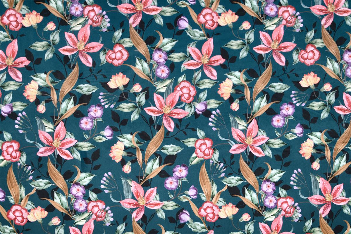 Velvet Flowers grün