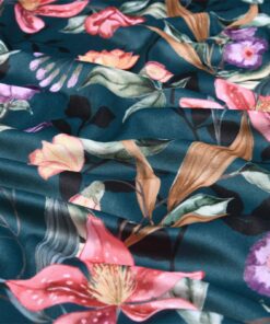 Velvet Flowers grün