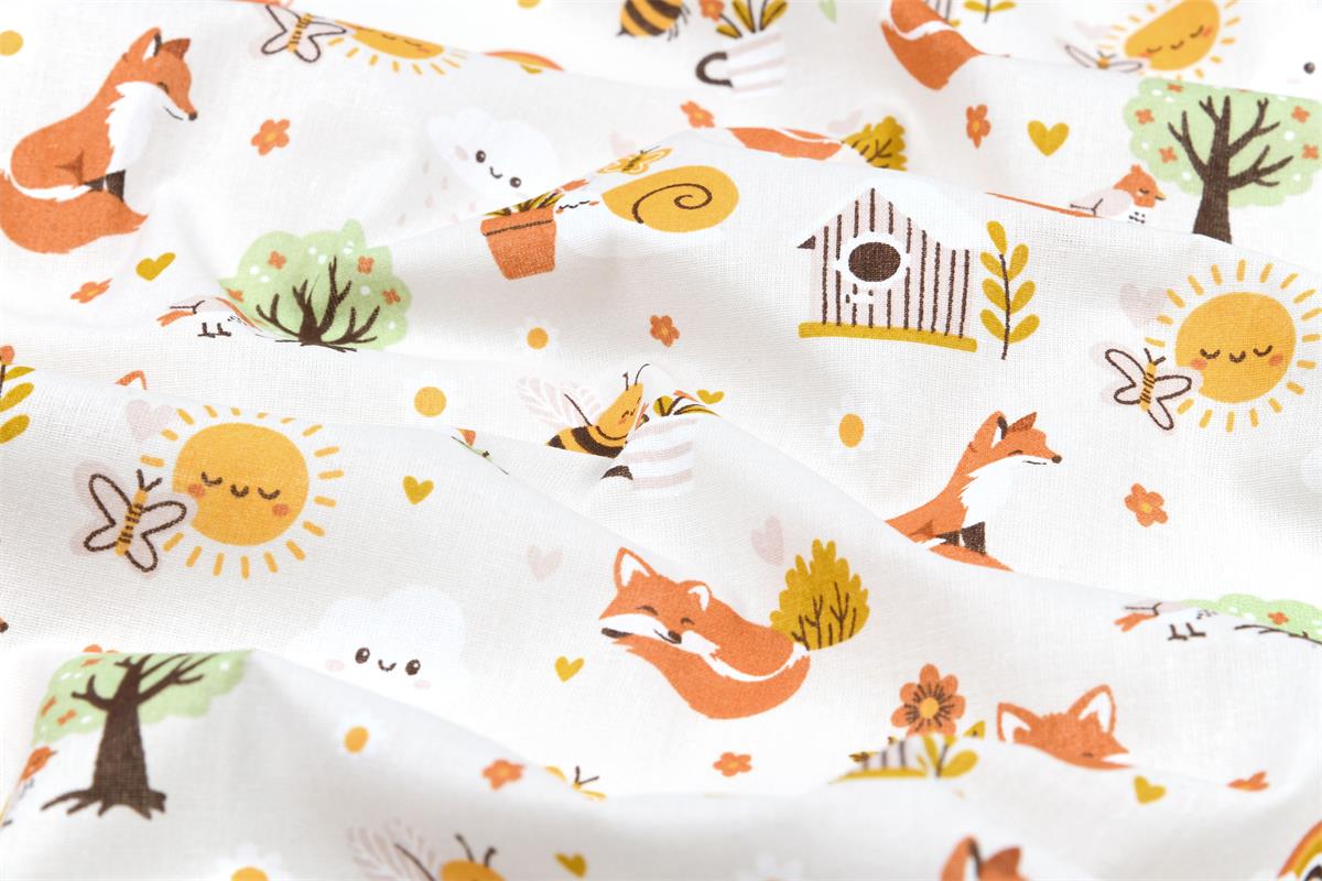 100% Baumwolle Füchschen