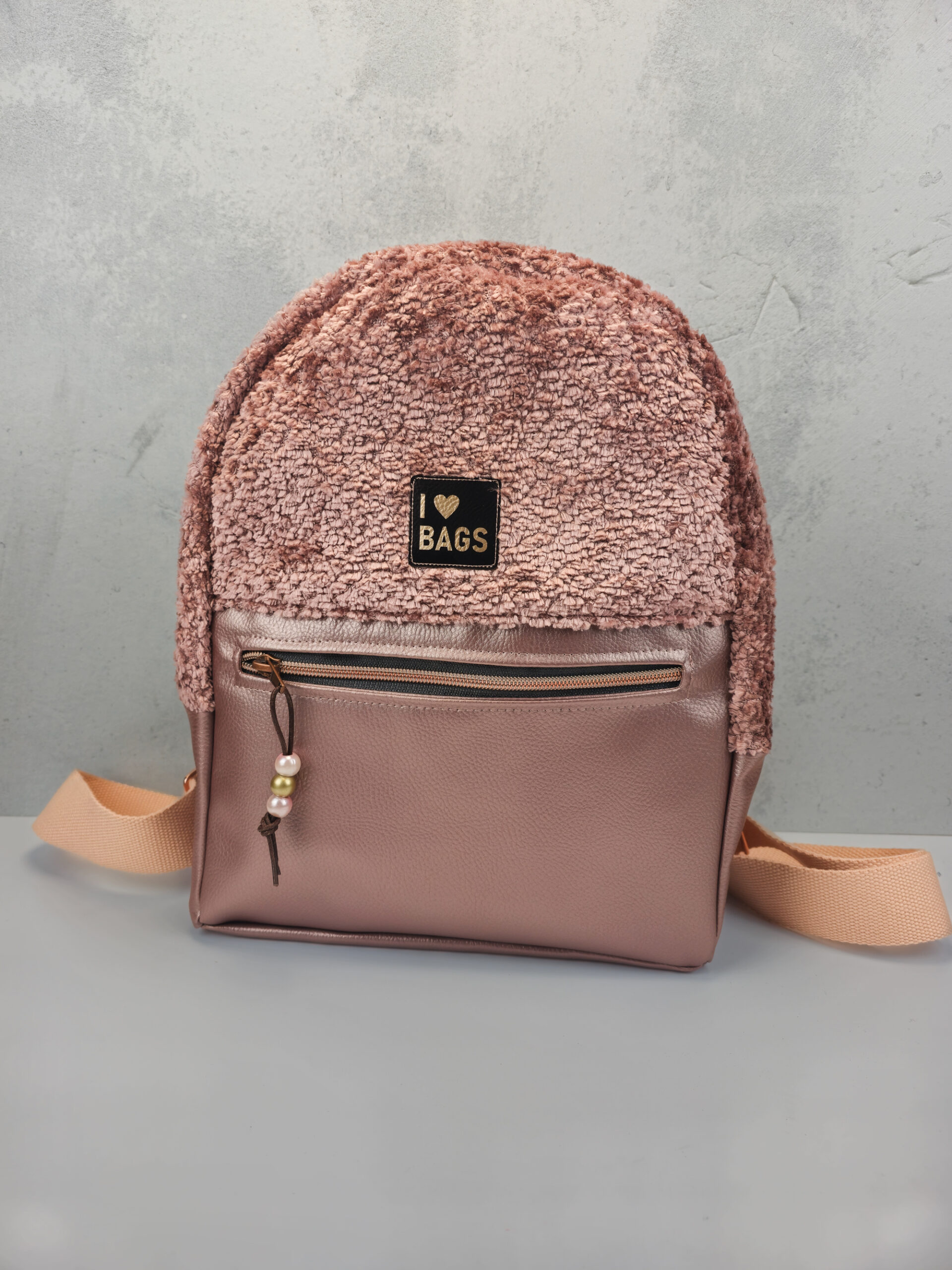 Kunstleder Rex-Metallic blush – Bild 5