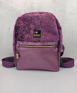 Kunstleder Rex-Metallic aubergine und Bogota