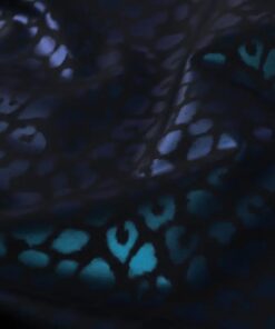 Raincoat Leo print blau