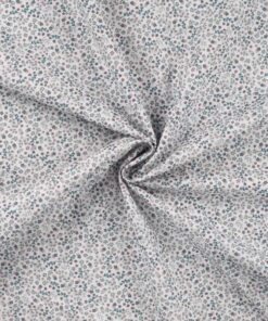 Baumwolle Fiori dusty mint