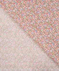 Baumwolle Fiori bordeaux