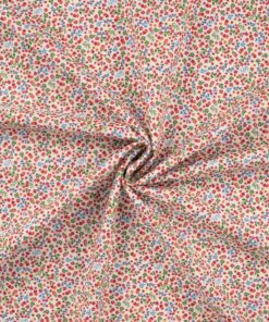 Baumwolle Fiori bordeaux