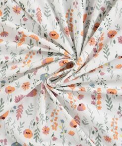 Jersey flower fields ecru