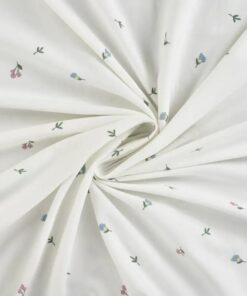 Jersey blümchen ecru