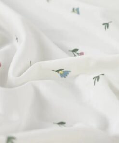 Jersey blümchen ecru