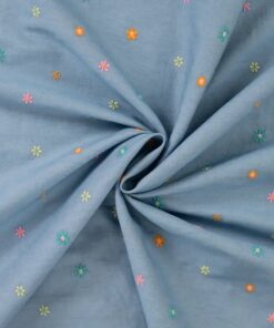 Denim Stickerei blümchen