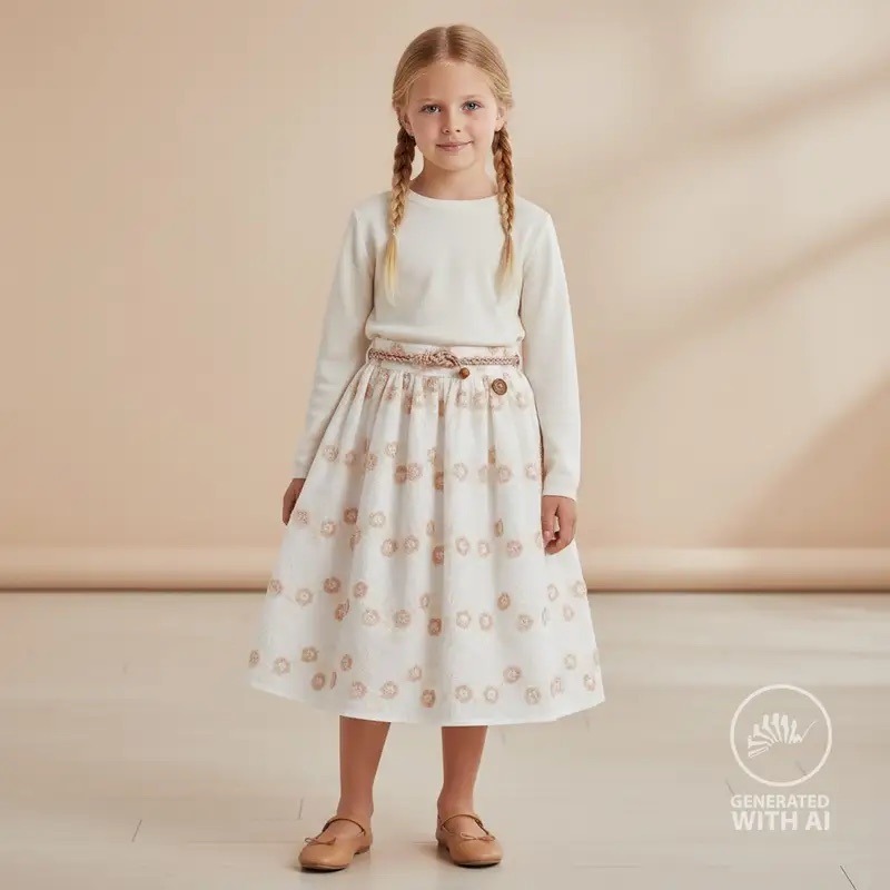 Baumwolle flower embroidery