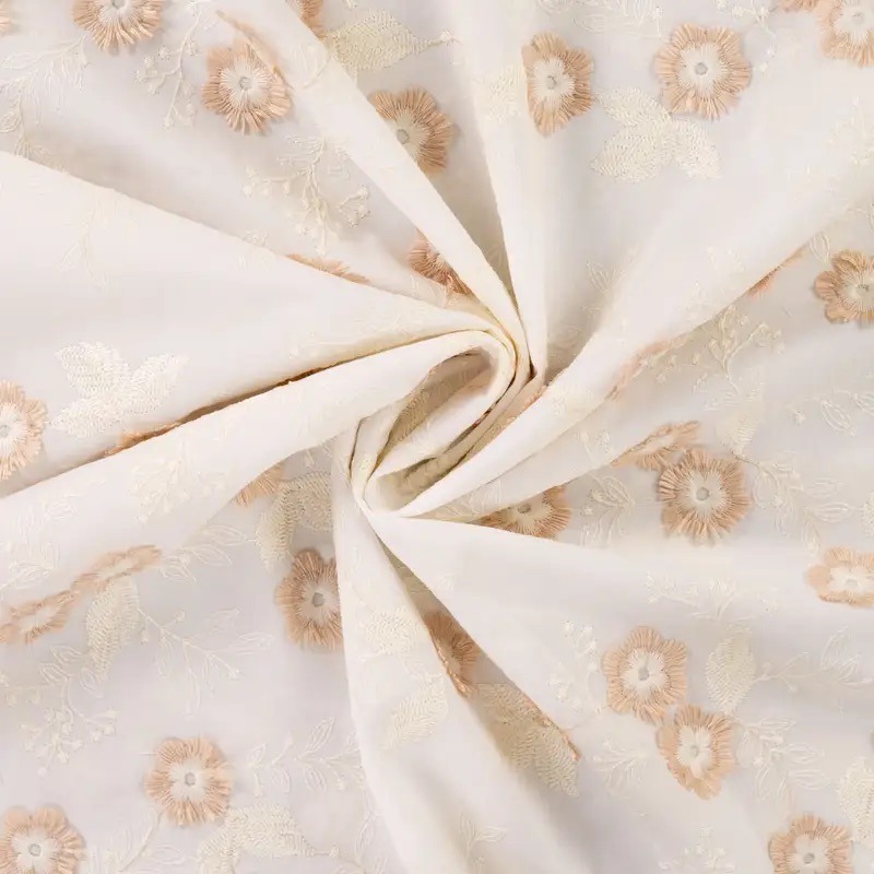 Baumwolle flower embroidery