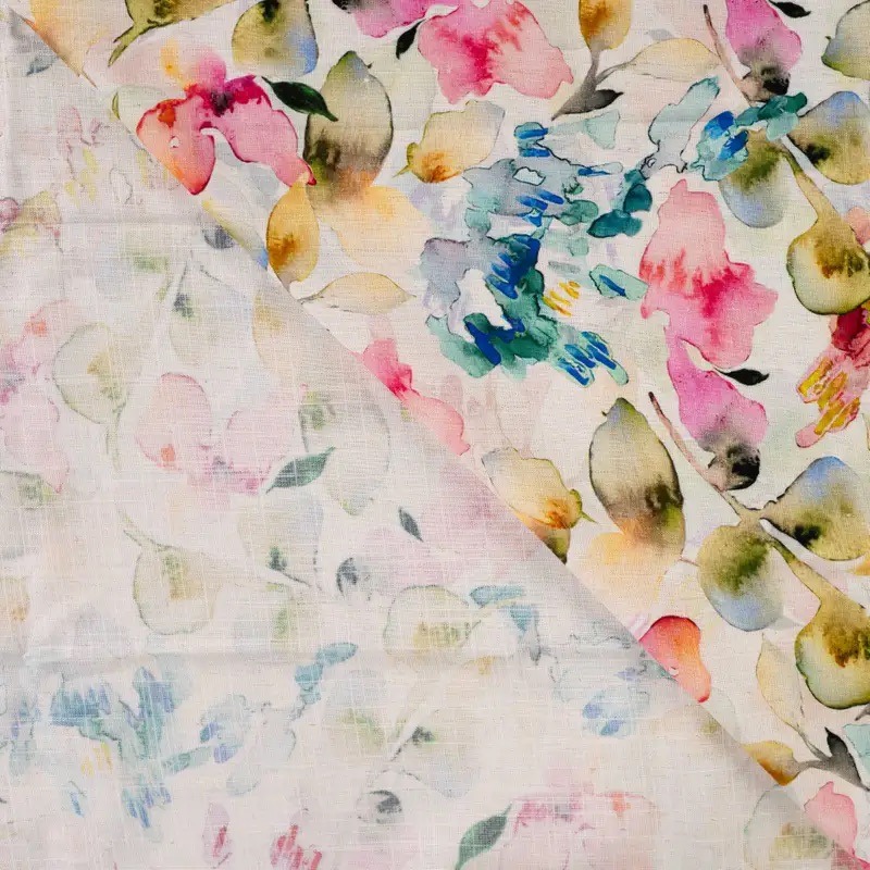 Viskose Leinen watercolor