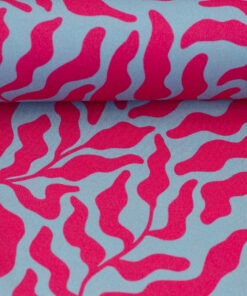 100%Viskose Dancing Algae blue