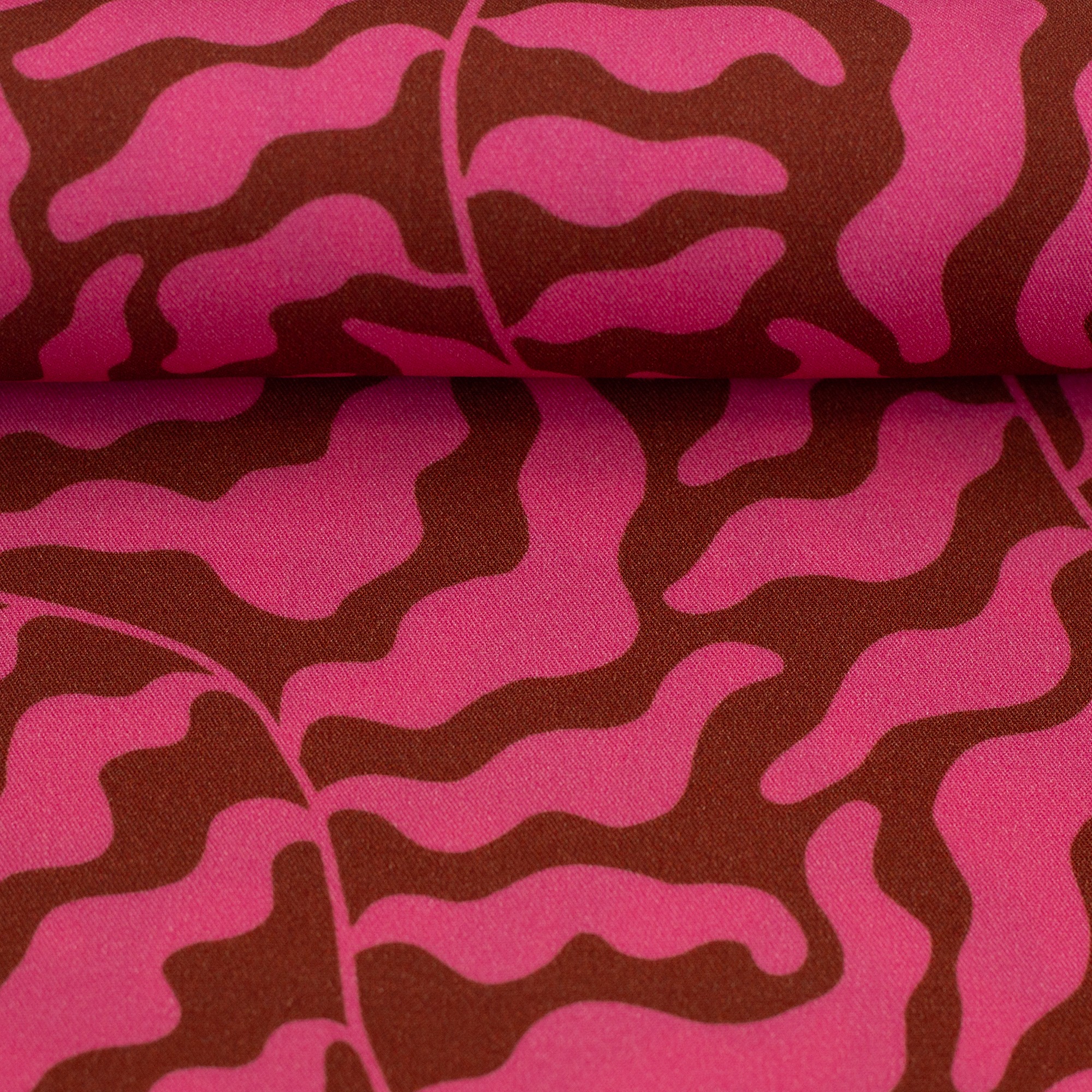 100%Viskose Dancing Algae brown