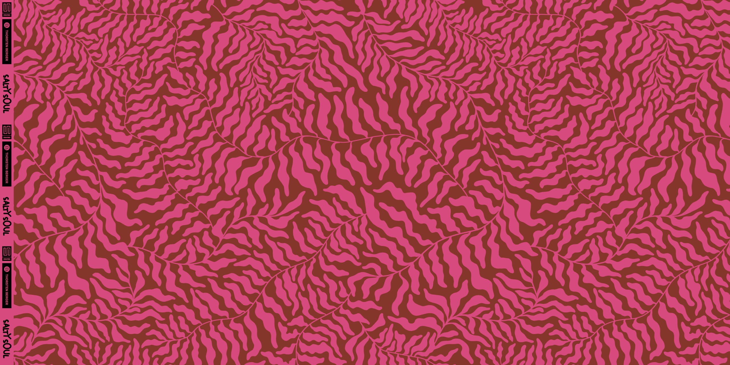 100%Viskose Dancing Algae brown