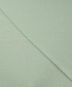Baumwolle Musselin Uni Pastell mint