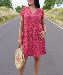 100%Viskose Dancing Algae brown