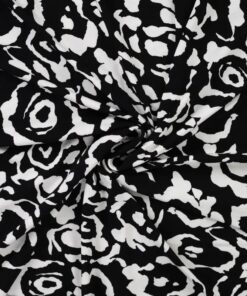 Jersey Viskose Abstrakt Flowers