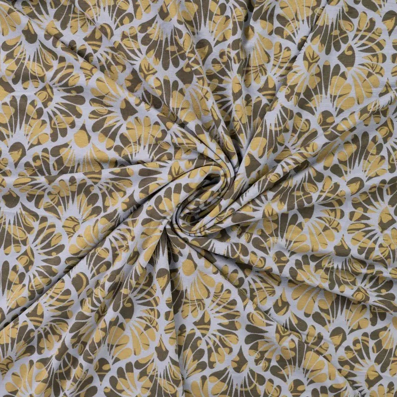 Jersey Viskose Graphic blue