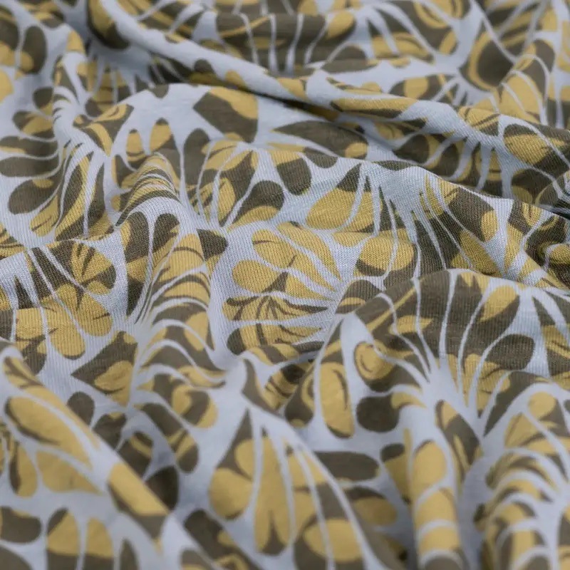 Jersey Viskose Graphic blue