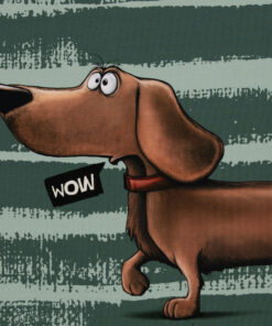 Panel French Terry DachshundErnesto by Thorsten Berger