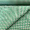 Seersucker Karo grün gewebt