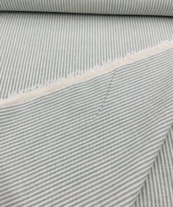 Leinen Gemisch mint/ weiss