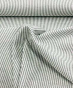 Leinen Gemisch mint/ weiss