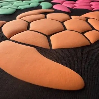3D uni Puff Flexfolie