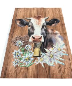 Canvas Kissen Panel Kuh 3