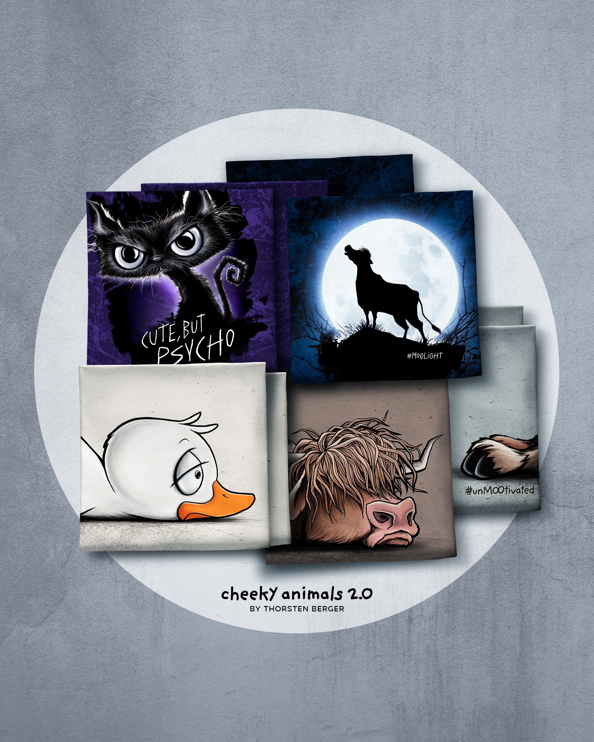 Panel French Terry CheekyAnimals