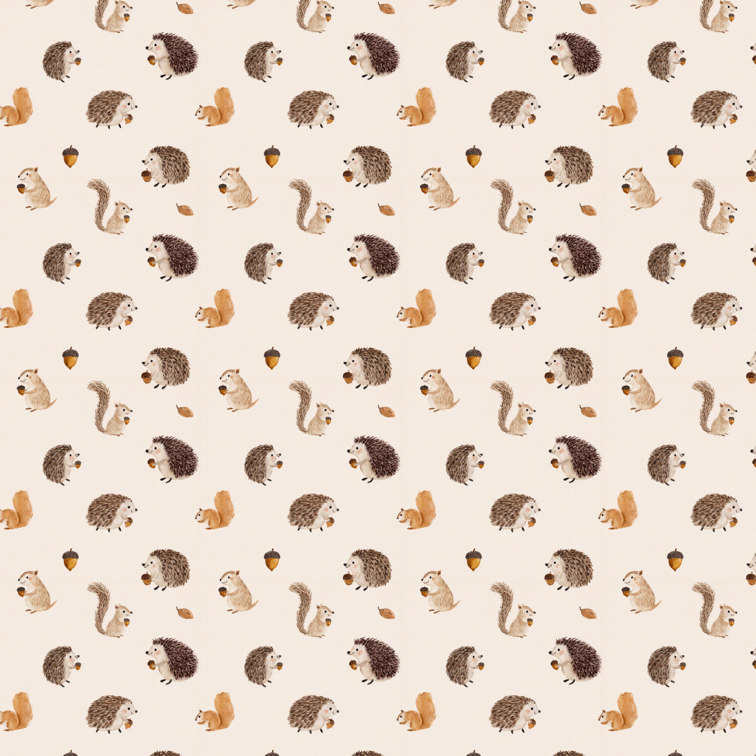 Baumwolle autum animals